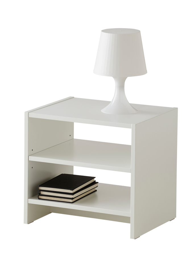 Bedside table isolated